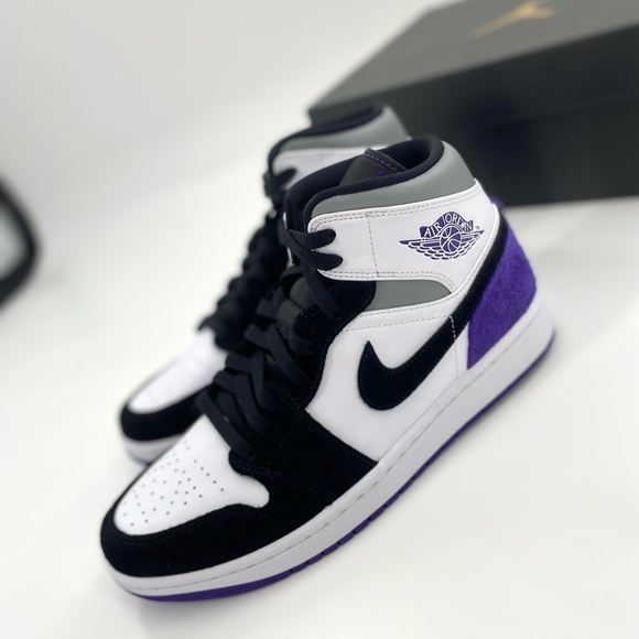 Air Jordan 1 Mid SE “Varsity Purple” Men’s Size 9 NEW WITH BOX - Picture 8 of 8